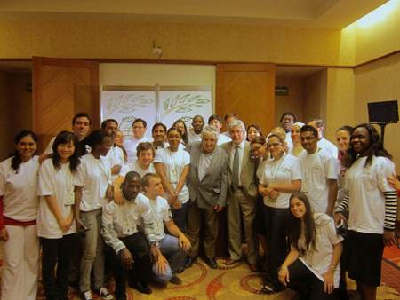 GCARD2 social reporters with Uruguayan President GCARD2 social reporters with Uruguayan President
