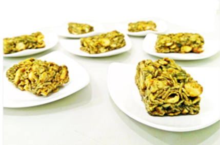 Moringa and Bambara groundnut granola bar